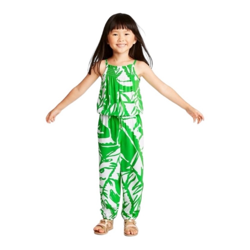 Lilly Pulitzer Girl Boom Boom Jumpsuit Size 2T C25014
